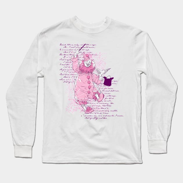 Magic Clown Long Sleeve T-Shirt by viSionDesign